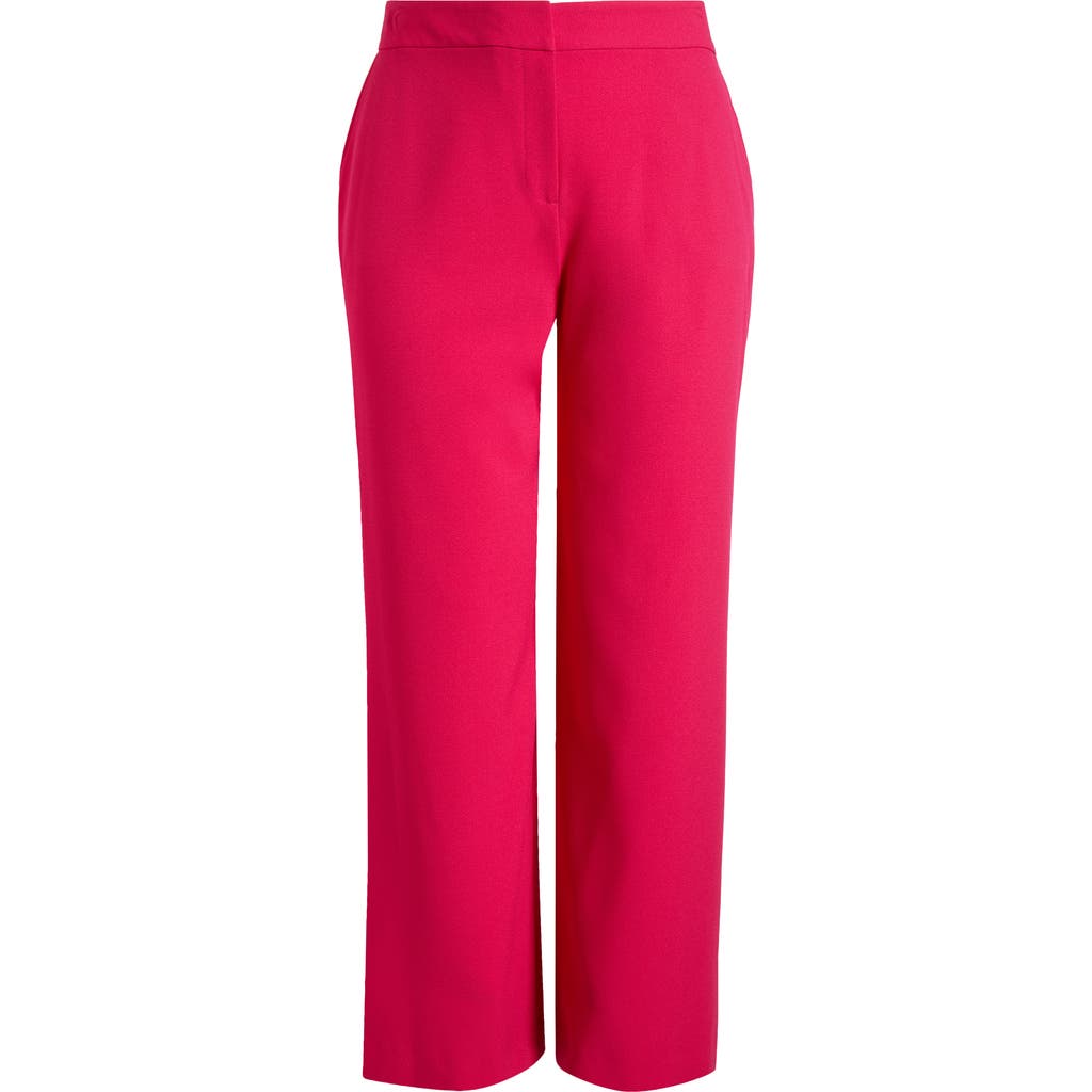 Tahari Asl Wide Leg Pants In Raspberry
