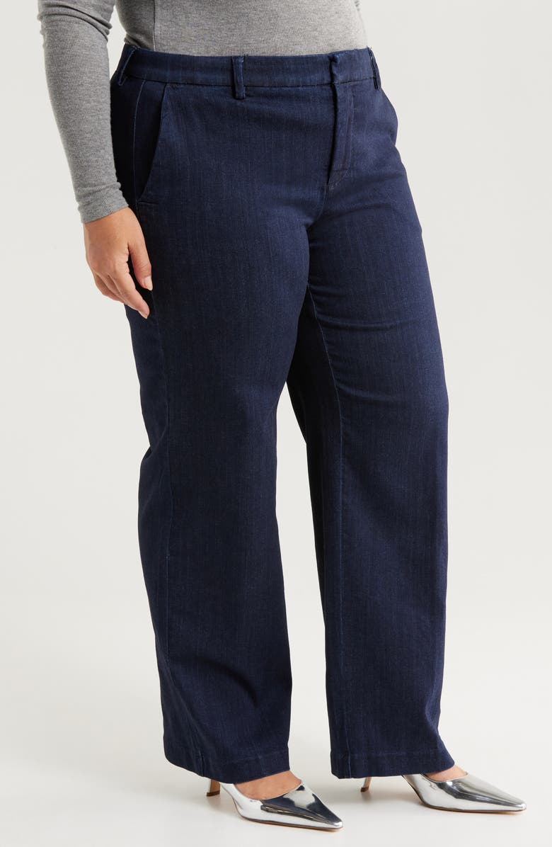 Liverpool Los Angeles Kelsey Wide Leg Denim Pants, Alternate, color, Indigo Rinse