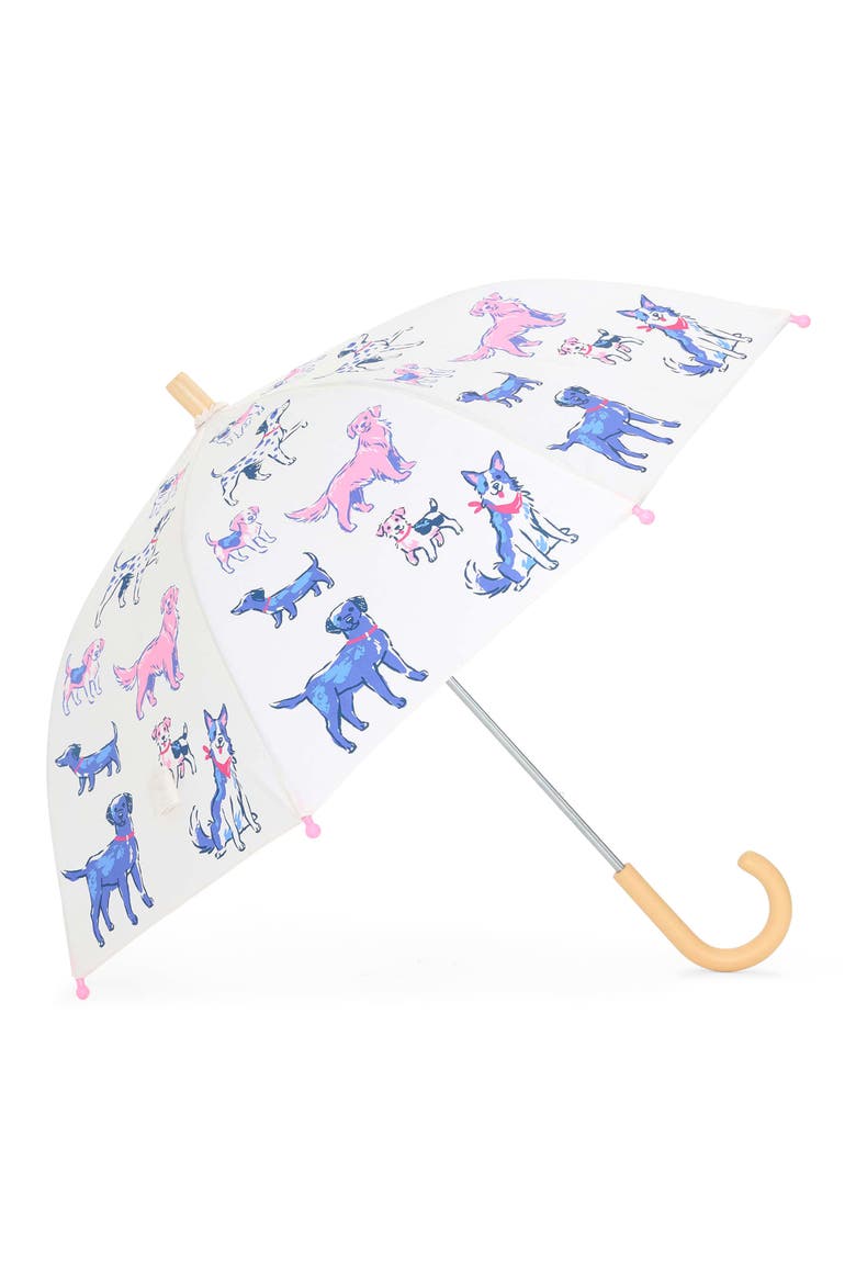 Kids' Little Pups Umbrella, Main, color, SEA SALT