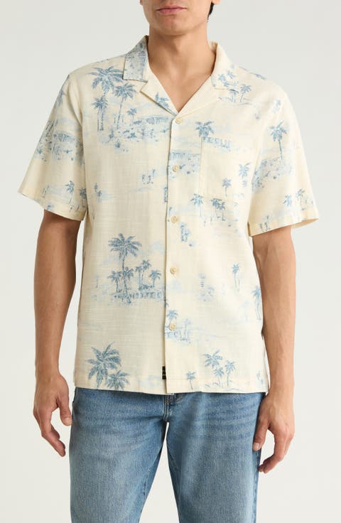 Scenic Print Camp Shirt