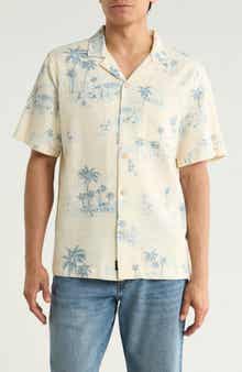 Lucky Brand Scenic Print Camp Shirt
