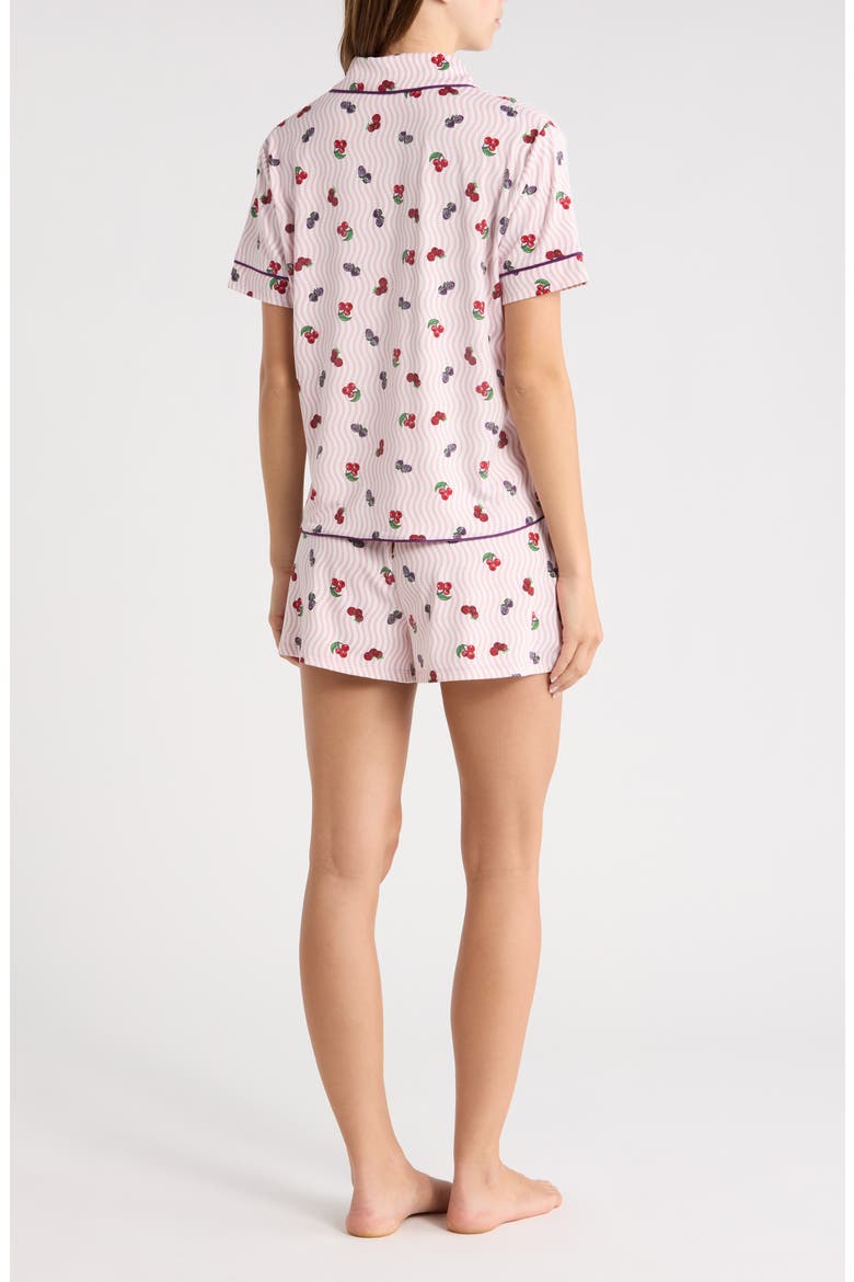 Quiet Night Pajamas, Alternate, color, BERRY WAVES
