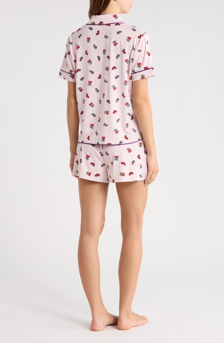 Honeydew Quiet Night Pajamas, Alternate, color, Berry Waves