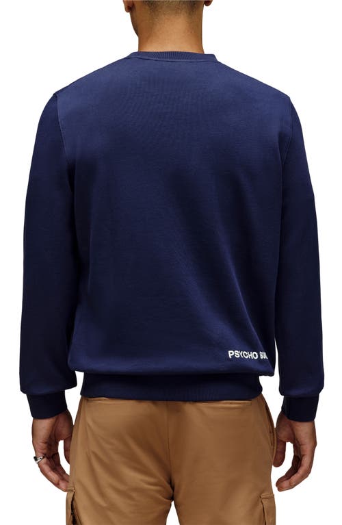Psycho Bunny Aussie Appliqué Sweatshirt In Blue