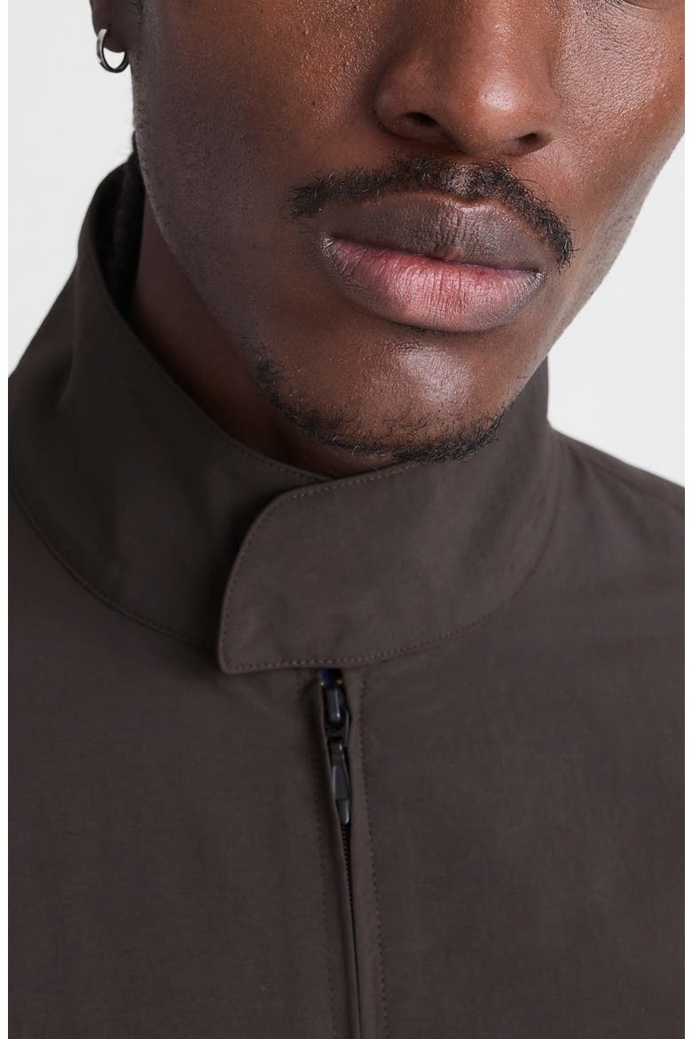 Nylon Harrington Jacket, Alternate, color, DARK BROWN