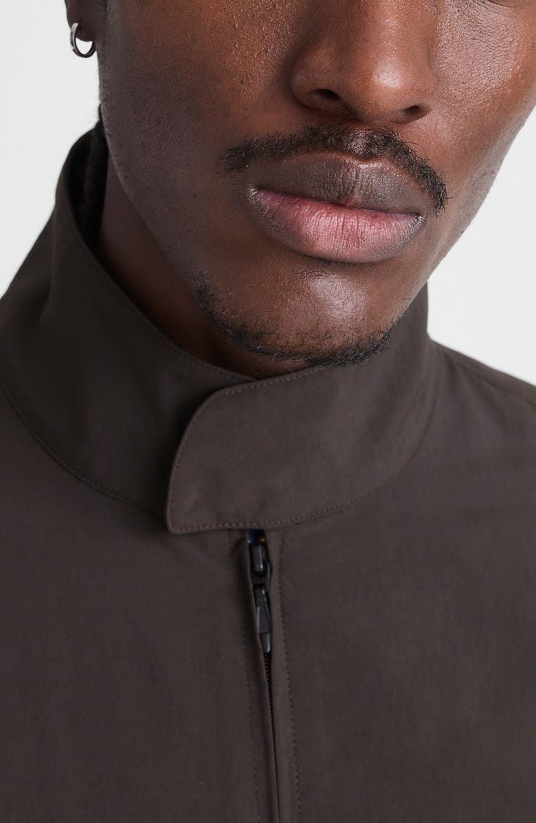 Madewell Nylon Harrington Jacket, Alternate, color, Dark Brown