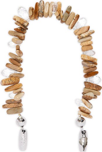 Stacked Jasper Wrist Strap for iPhone Case