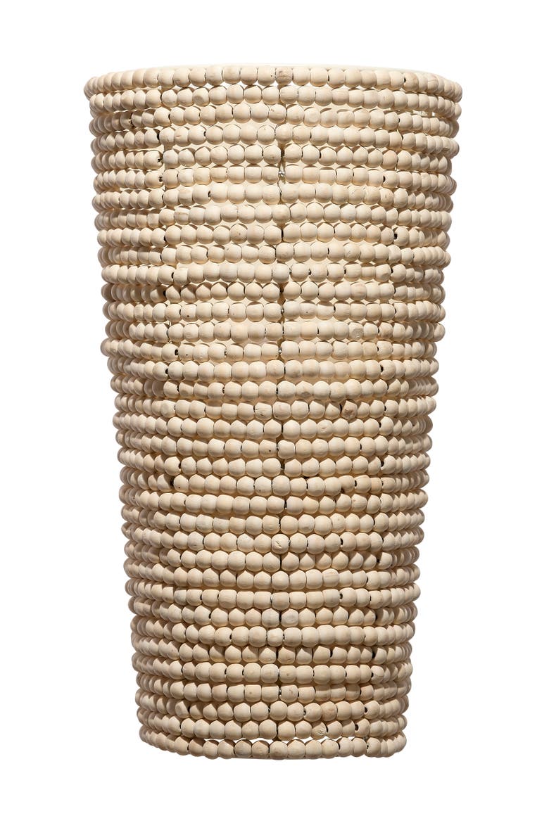 Seawall 1-Light Beaded Cone Wall Sconce, Natural, Main, color, Natural