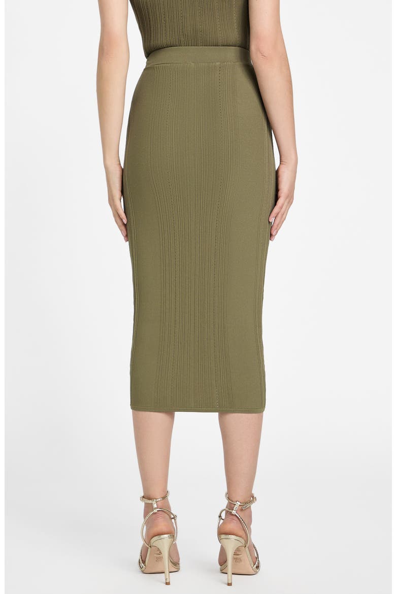 Giada Rib Sweater Skirt, Alternate, color, GREEN