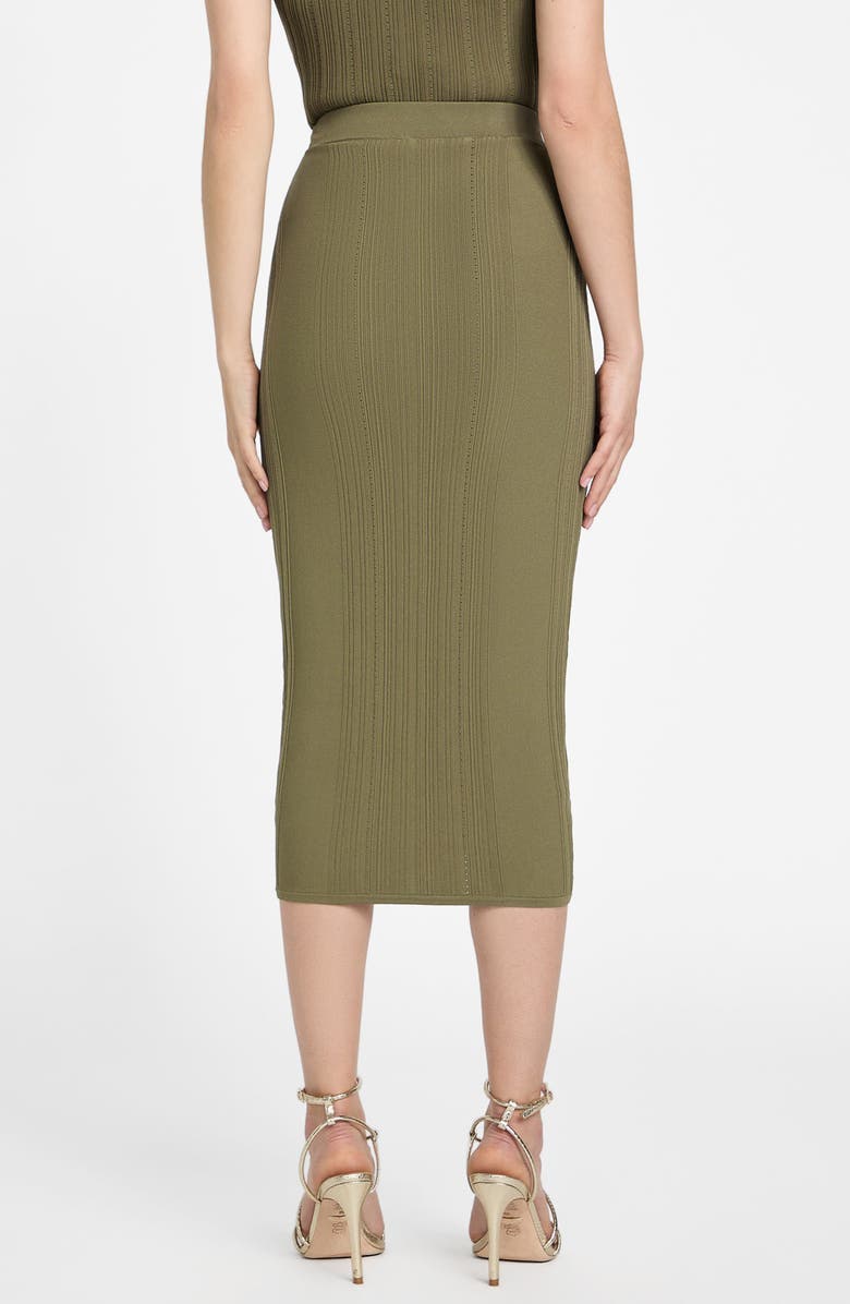 Marciano Giada Rib Sweater Skirt, Alternate, color, Green