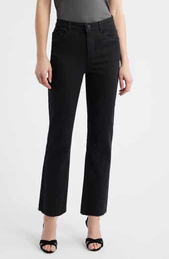 Wit & Wisdom Bennett Skyrise Diamante Raw Hem Barely Bootcut Jeans