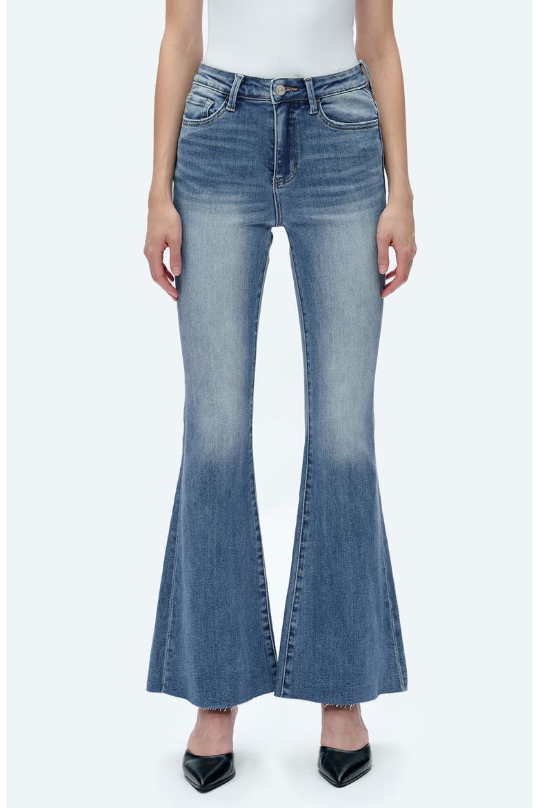 High Waist Flare Jeans, Main, color, FREEFALLDNU