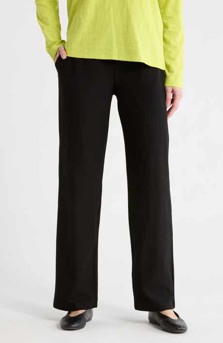 Eileen Fisher Pull-On Straight Leg Pants