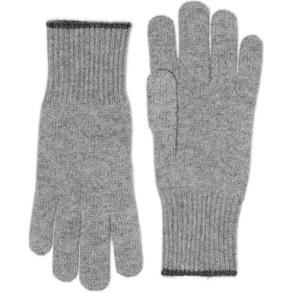 Brunello Cucinelli Cashmere Gloves In Gray
