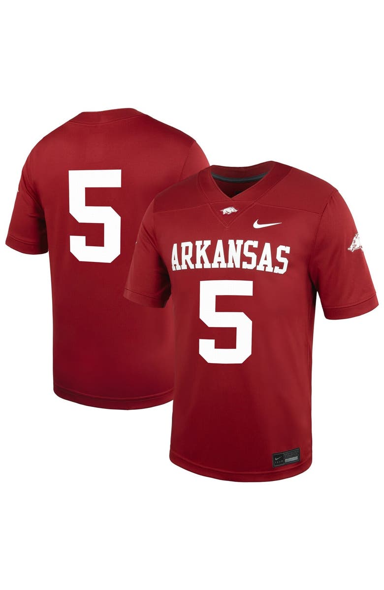 Nike Men's Nike #5 Cardinal Arkansas Razorbacks Untouchable Football Jersey, Main, color, Cardinal