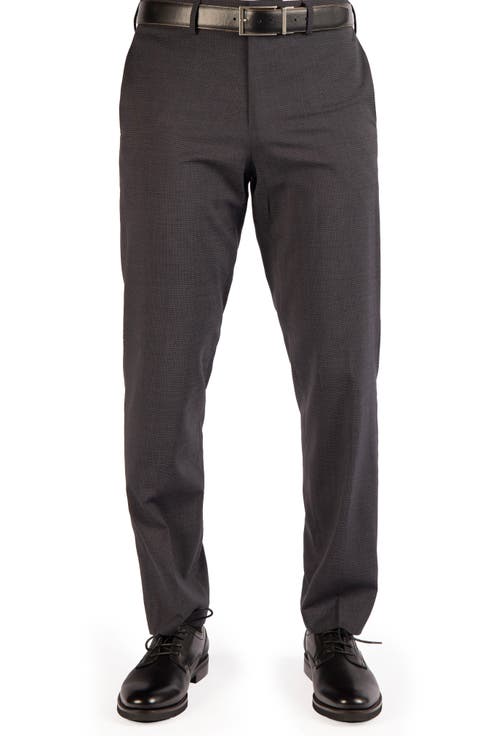 Textured Grid Melange Dress Pants