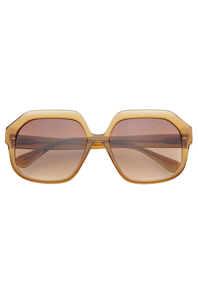 Stella Oversized Sunglasses, Main, color, Brown