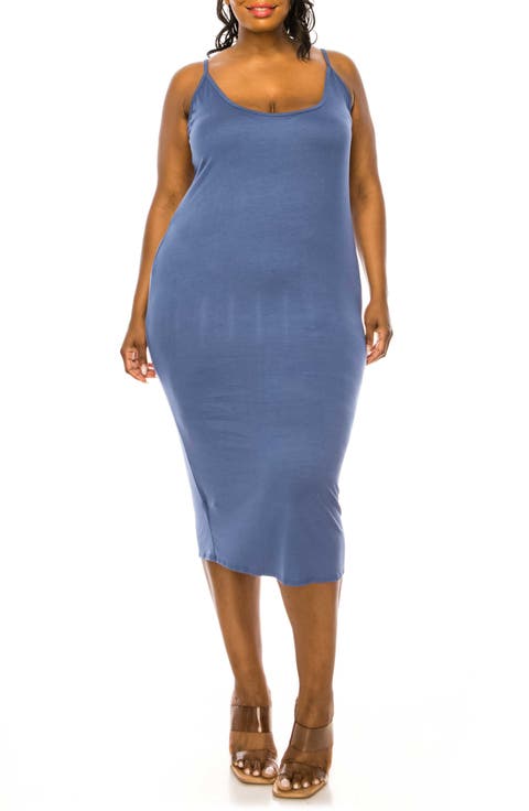Jennie Stretch Midi Body-Con Dress (Plus)
