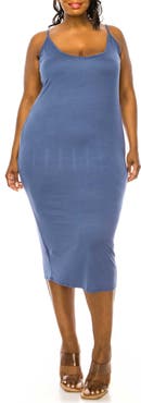 L I V D Jennie Stretch Midi Body-Con Dress