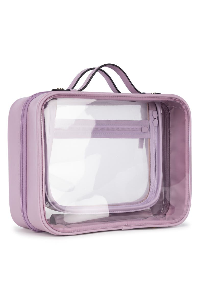 Clear Cosmetics Case, Alternate, color, LAVENDER