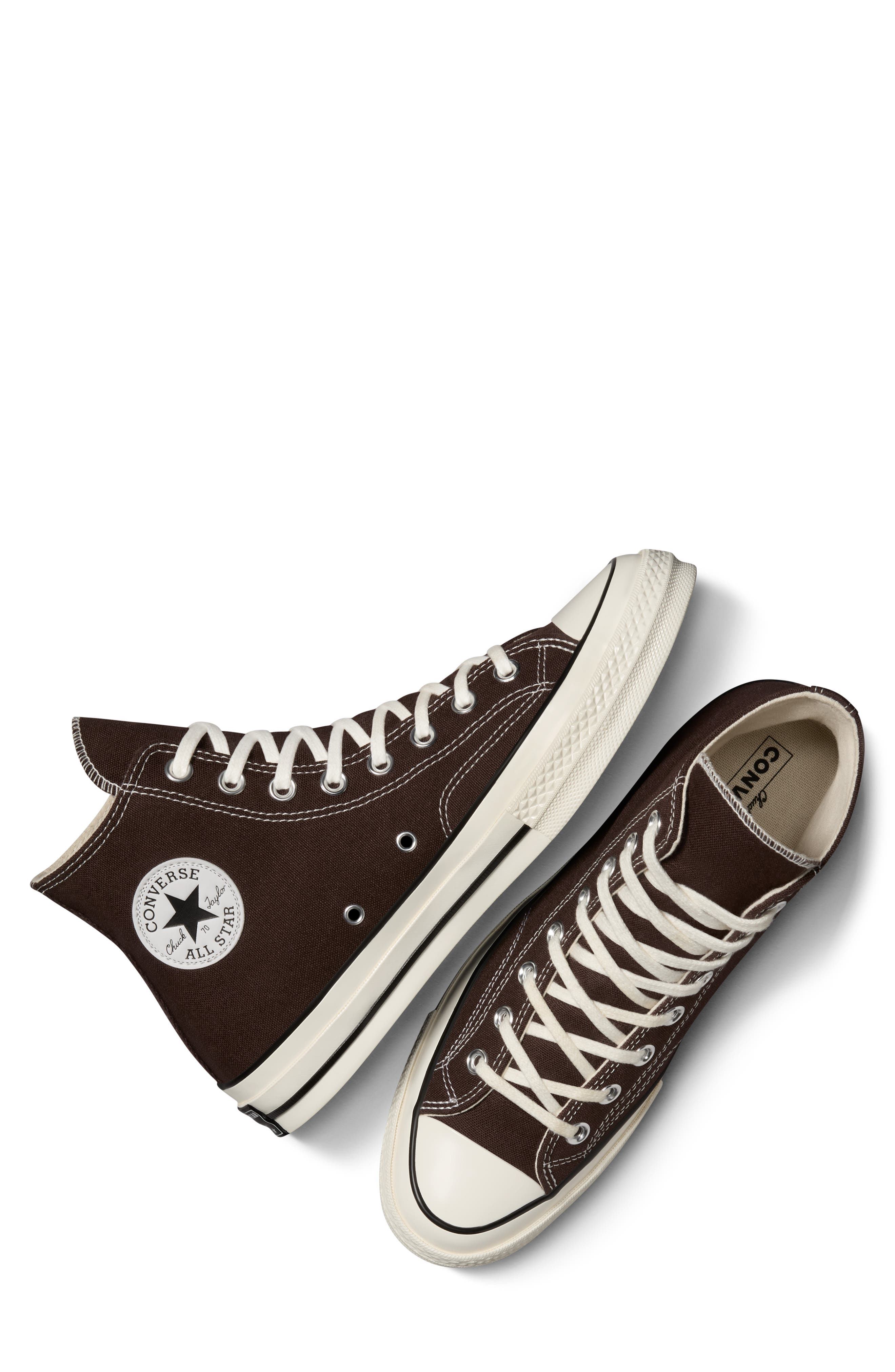 Converse Chuck Taylor<sup>®</sup> All Star<sup>®</sup> 70 High Top Sneaker, Alternate, color, Clay Court/ Egret/ Black