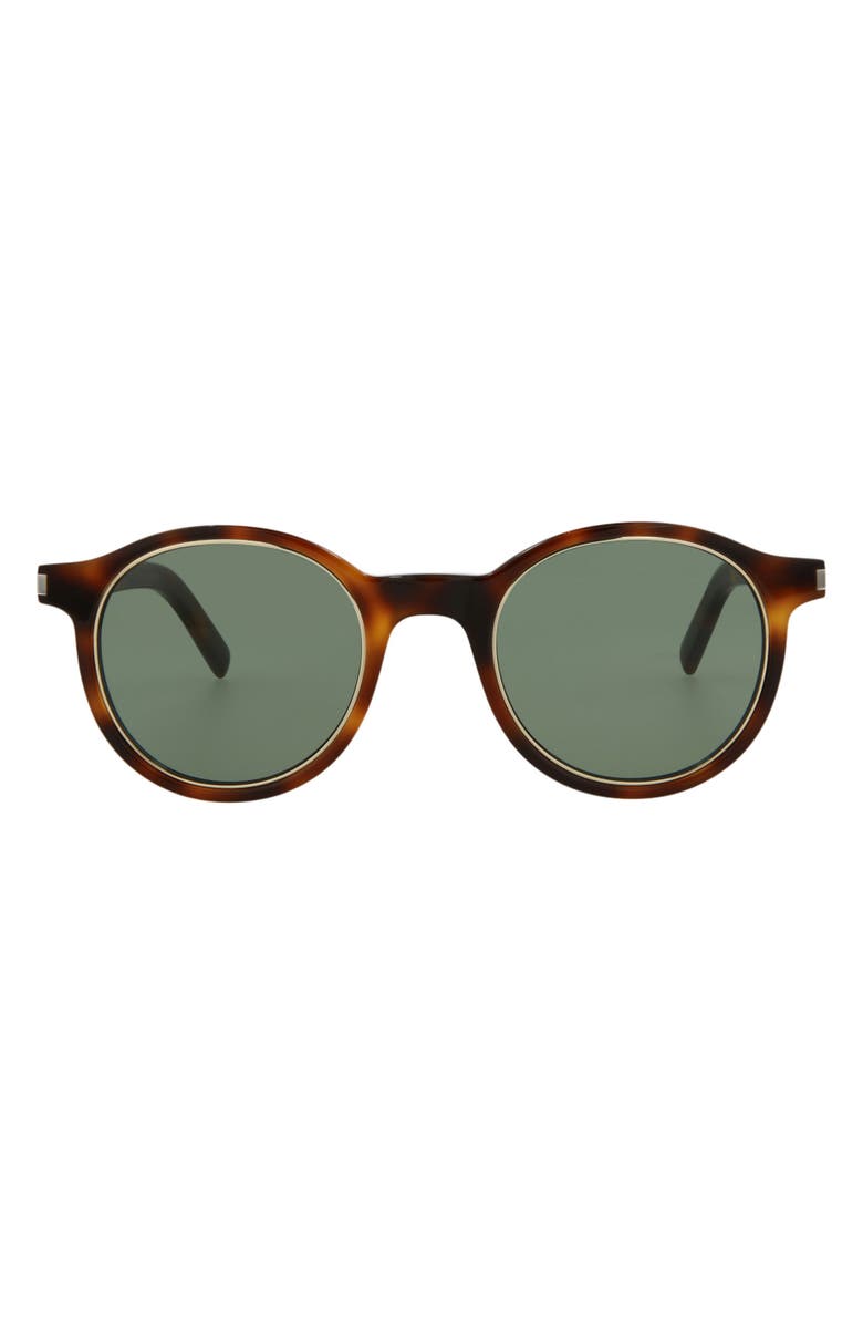 Saint Laurent 47mm Round Sunglasses, Main, color,