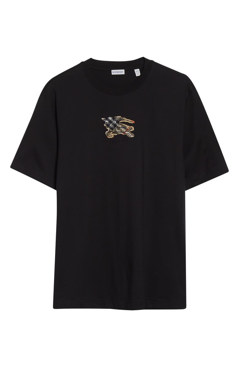 Burberry Seth EKD Cotton Jersey T-Shirt, Alternate, color, Black