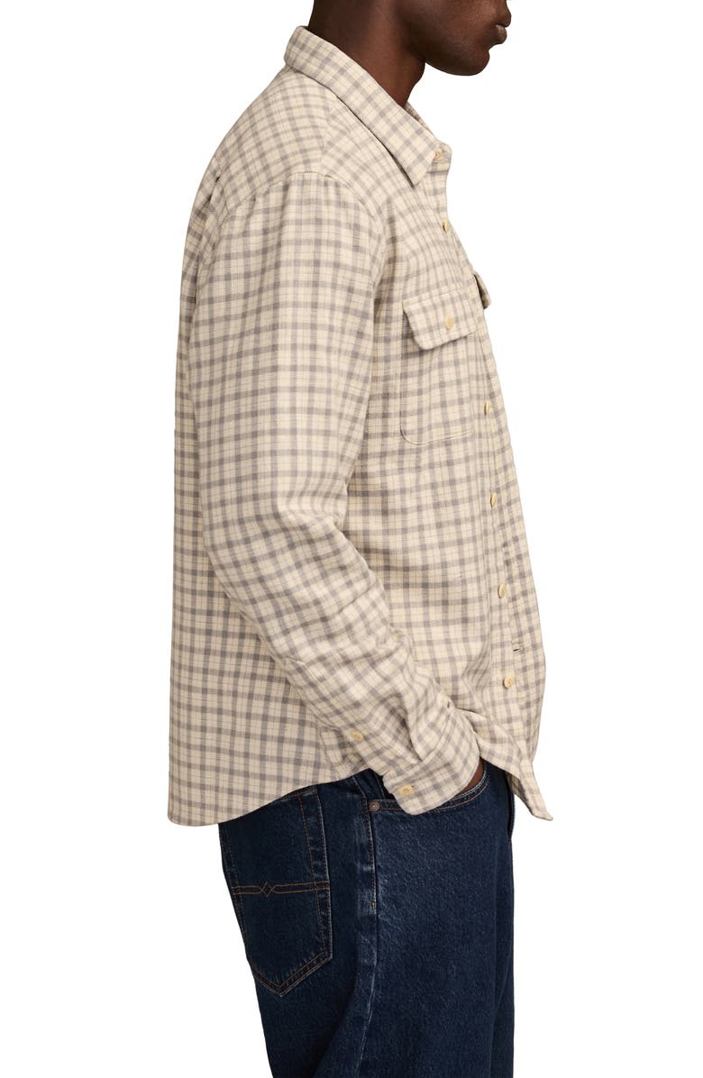Lucky Brand Humboldt Plaid Twill Utility Shirt, Alternate, color, Grey Multi