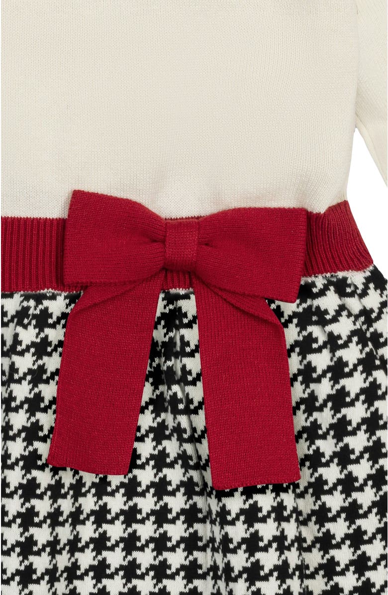 Hope & Henry Baby Girls' Organic Skater Sweater Dress with Bow, Infant, Alternate, color, 