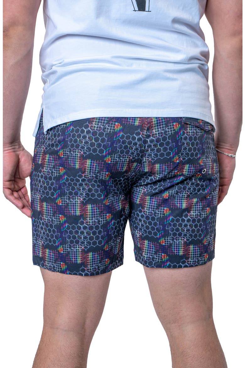 Prism Black Swim Trunks, Alternate, color, BLACK