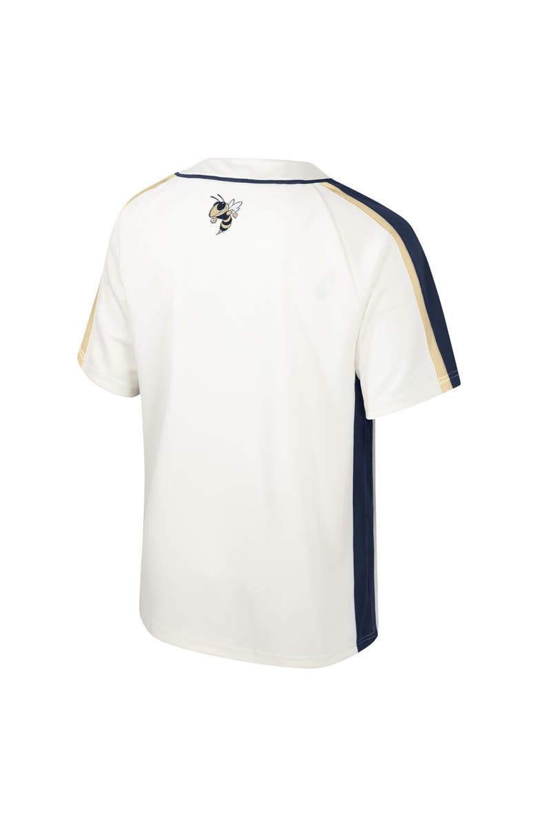 COLOSSEUM Men's Colosseum Cream Georgia Tech Yellow Jackets Ruth Button-Up Baseball Jersey, Alternate, color, 