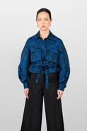LAURA APARICIO Sahariana Jacquard Jacket