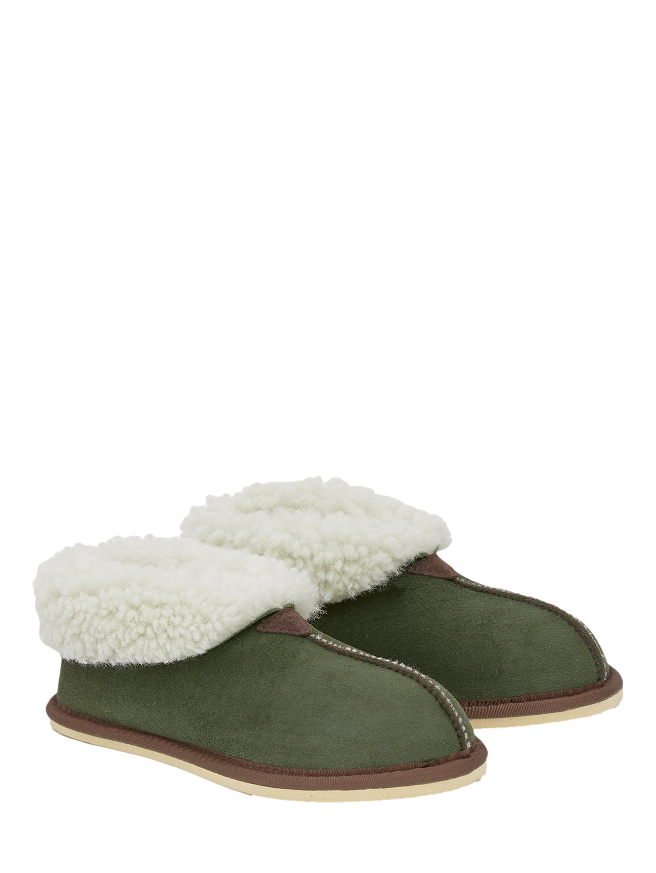 Celtic 
Co. Ladies
 Shearling Bootee Slippers, Alternate, color, Moss