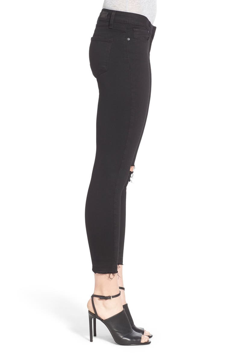 Transcend - Verdugo Crop Skinny Jeans, Alternate, color, BLACK DESTRUCTED
