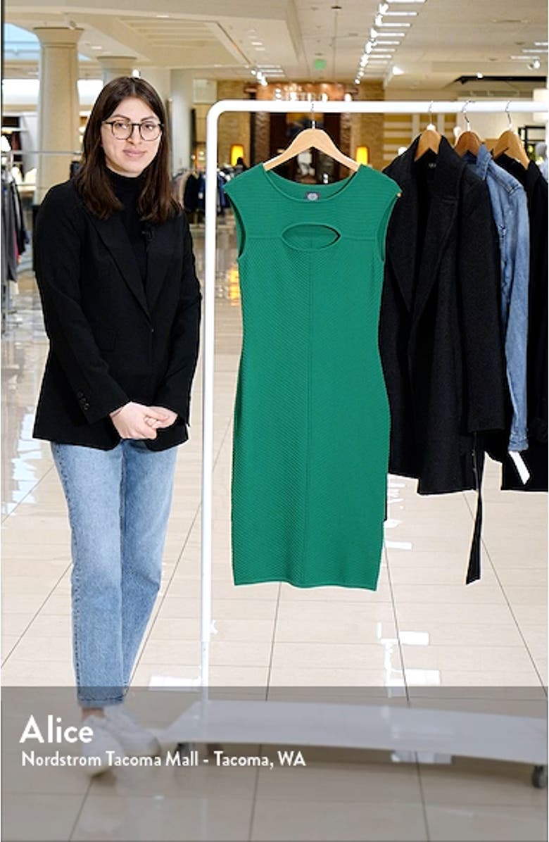 Mixed Texture Cap Sleeve Dress, sales video thumbnail