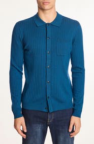 PAISLEY & GRAY Rib Button-Up Polo