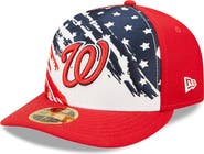 New Era Men's New Era Red Washington Nationals 2022 4th of July Low Profile 59FIFTY Fitted Hat