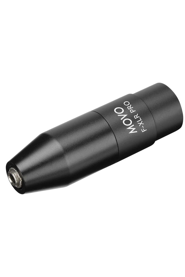 FXLR-PRO 3.5mm (TRS) Mini-Jack Female Microphone Adapter to 3-pin XLR Male Connector, Main, color, Black