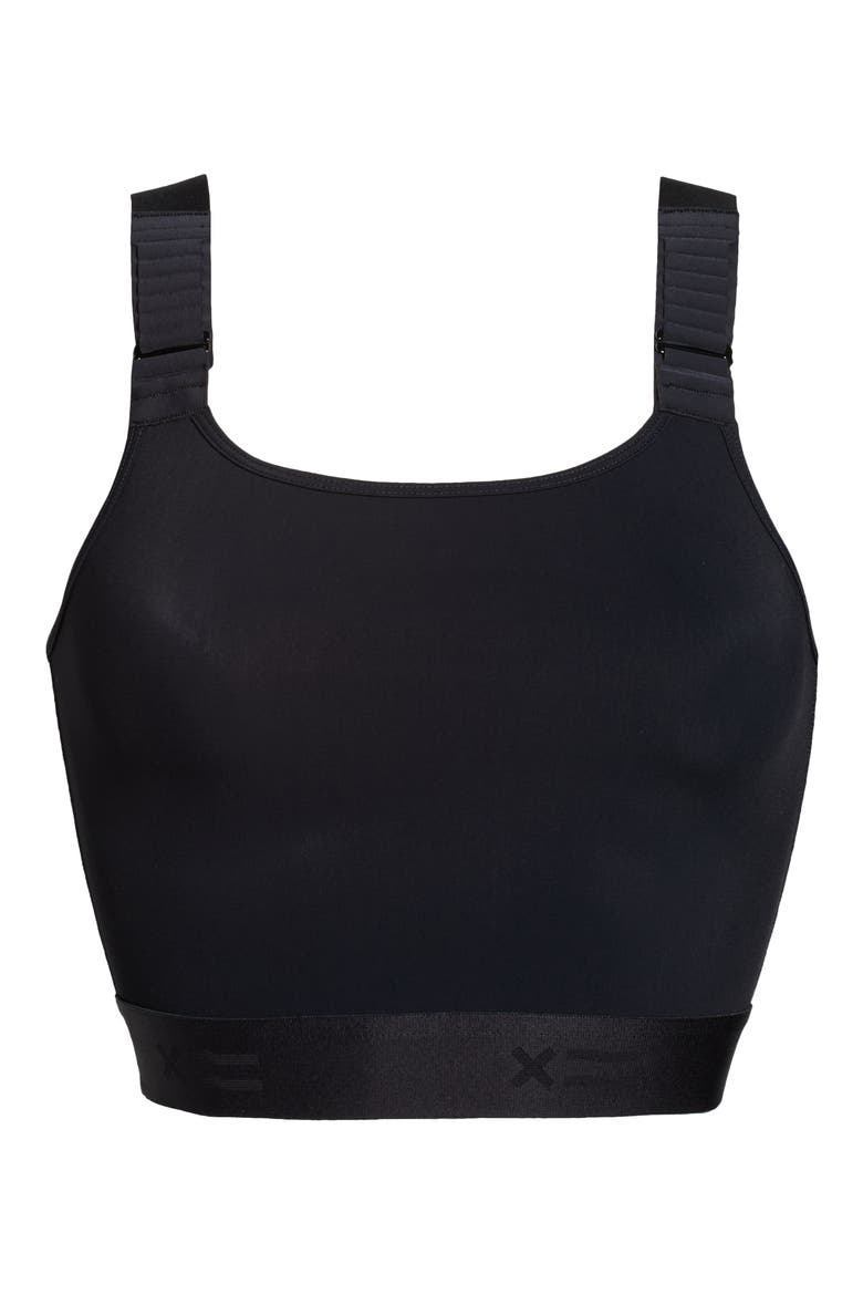 Adjustable Compression Crop Top, Alternate, color, BLACK