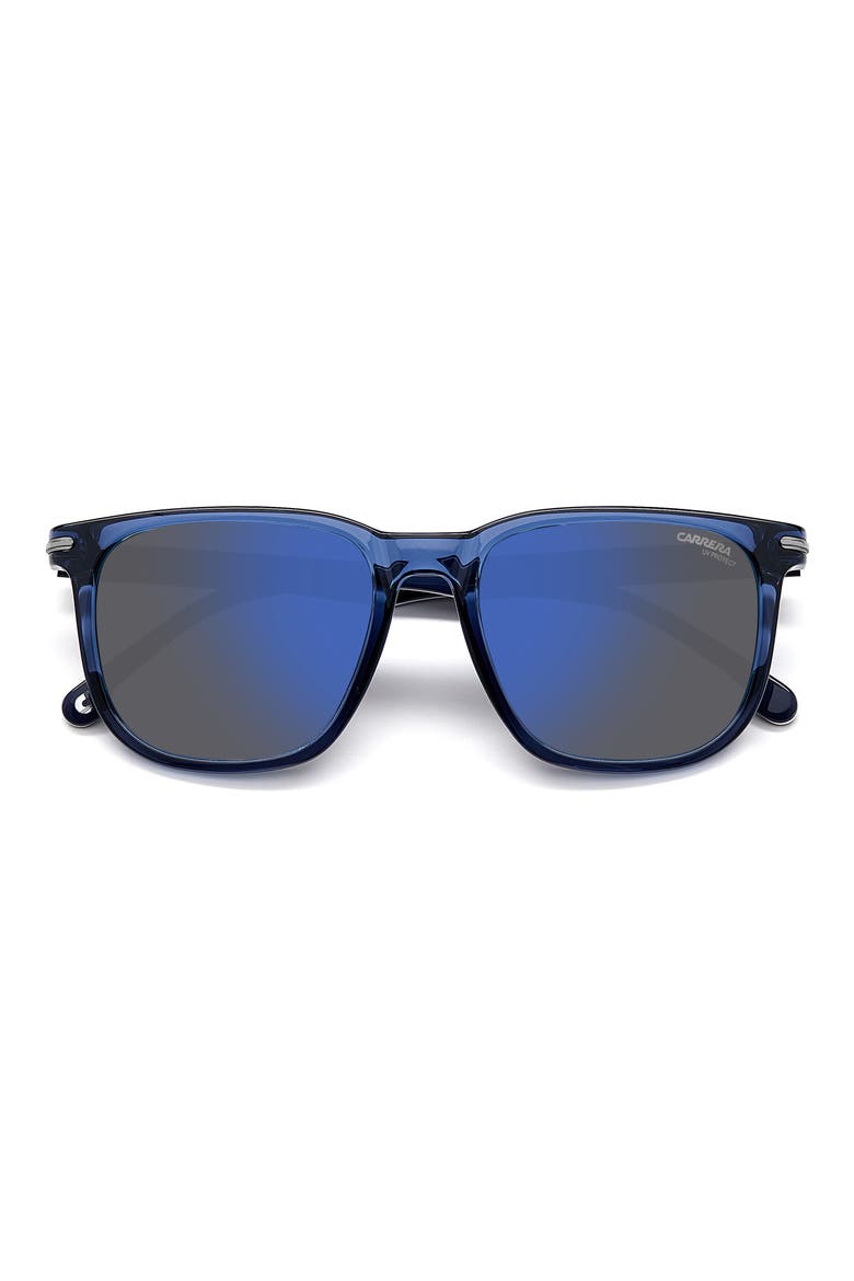 54mm Rectangular Sunglasses, Alternate, color, BLUE