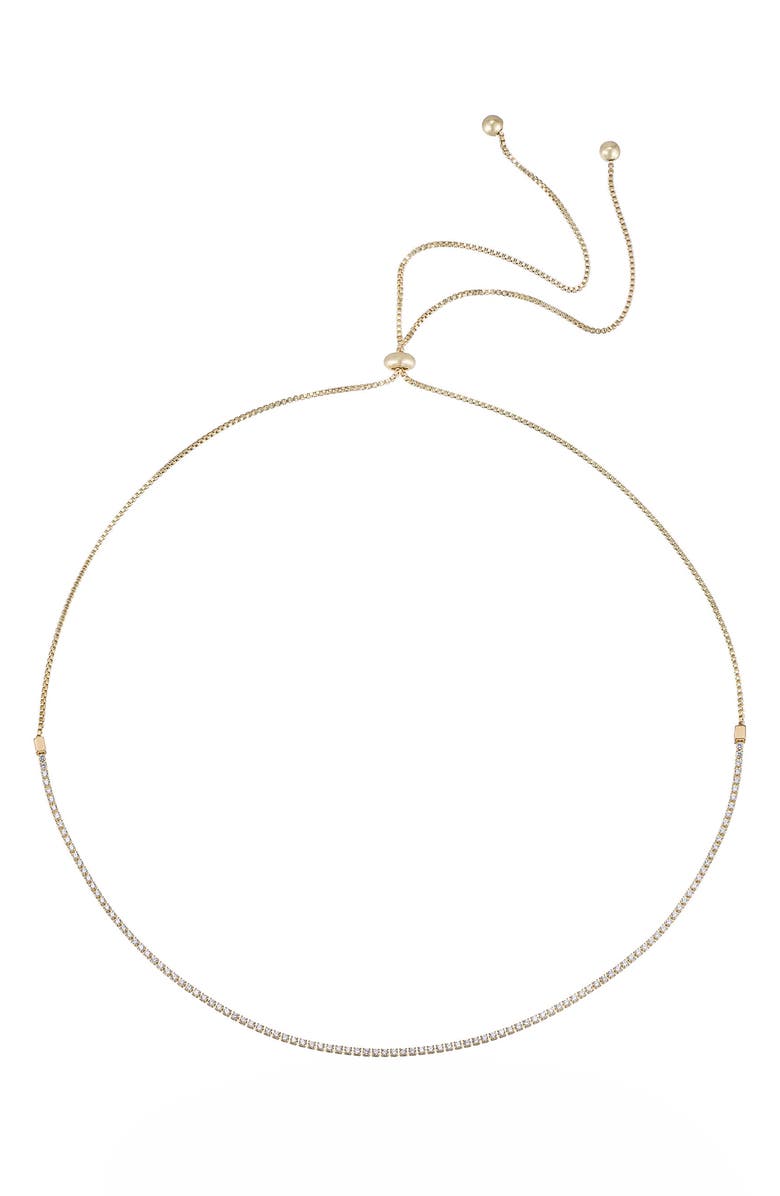 Ettika Box Chain Choker Necklace, Main, color, Gold