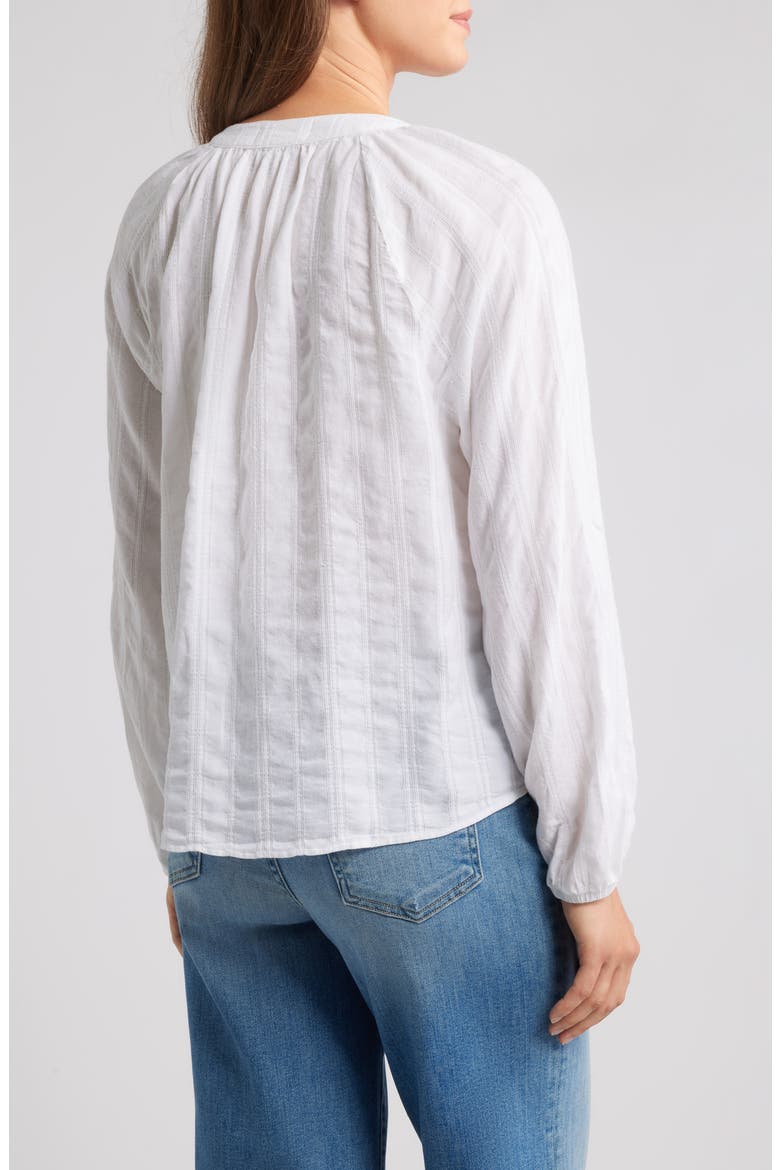 Hidden Placket Top, Alternate, color, WHITE