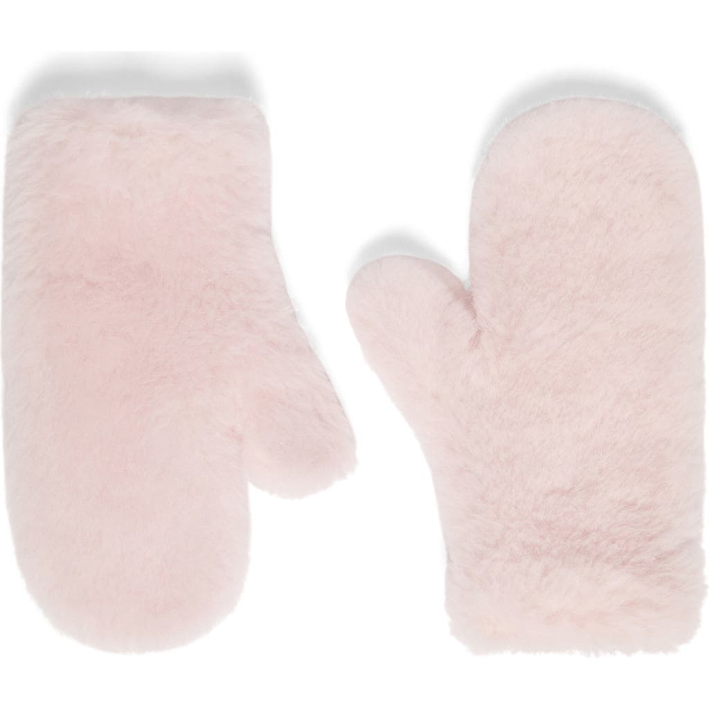 Max Mara Ombrato Alpaca Blend Mitts In Pink