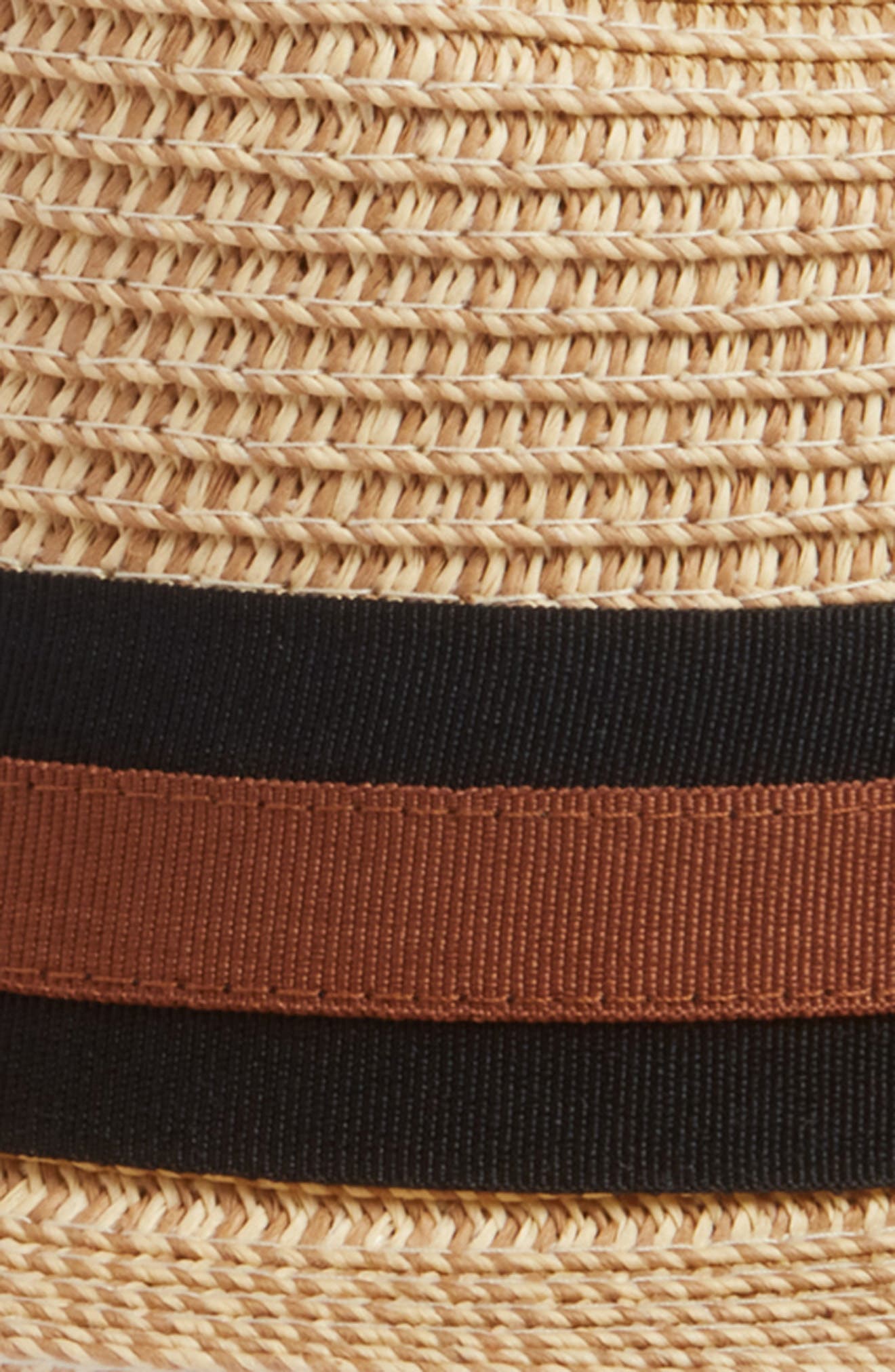 Nordstrom Classic Stripe Straw Fedora Hat (Men) | Nordstromrack