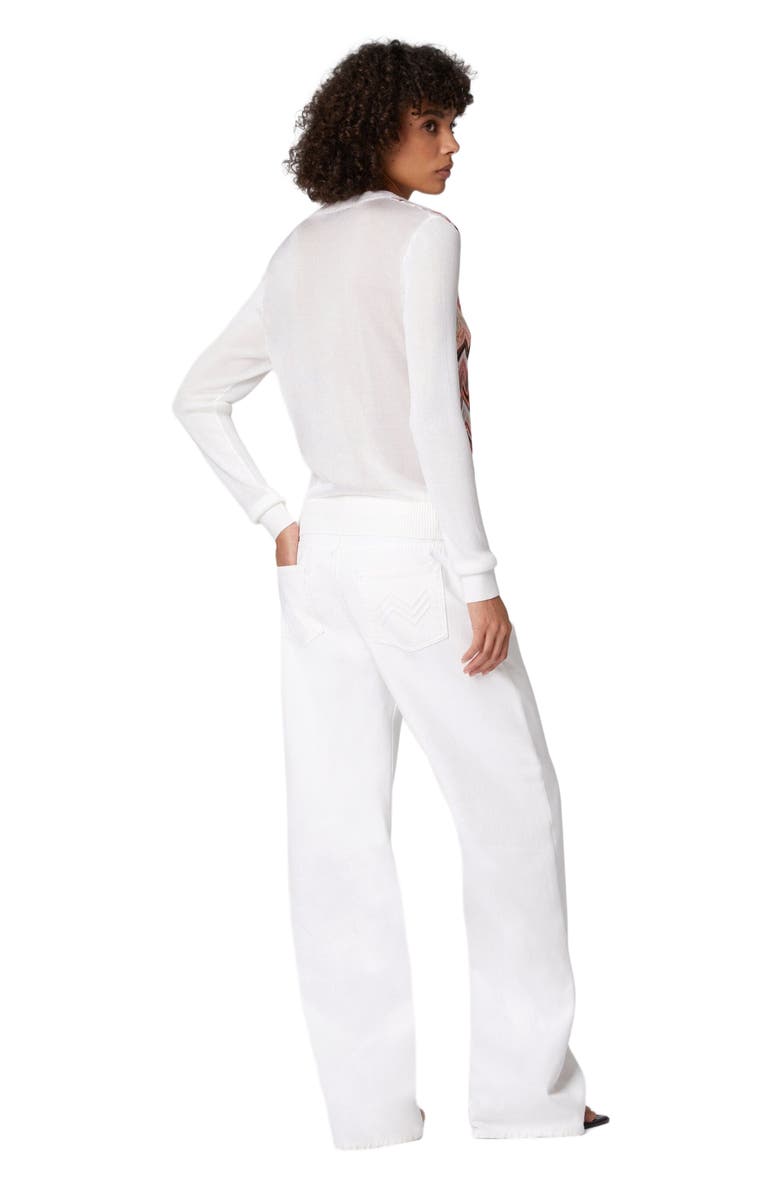 Missoni Viscose-blend Sweaters With Chevron Insert And V-neck, Alternate, color, Multicoloured