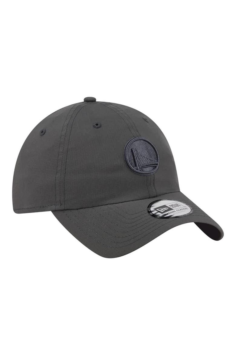 Unisex New Era Charcoal Golden State Warriors Ripstop Casual Classic Adjustable Hat, Alternate, color, Charcoal