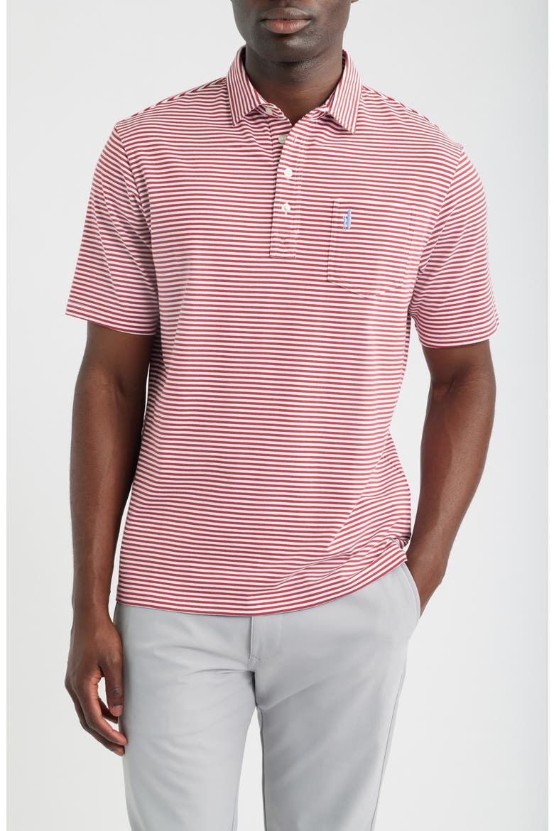 Jacks Stripe Hangin' Out Pocket Polo, Main, color, BRONCO