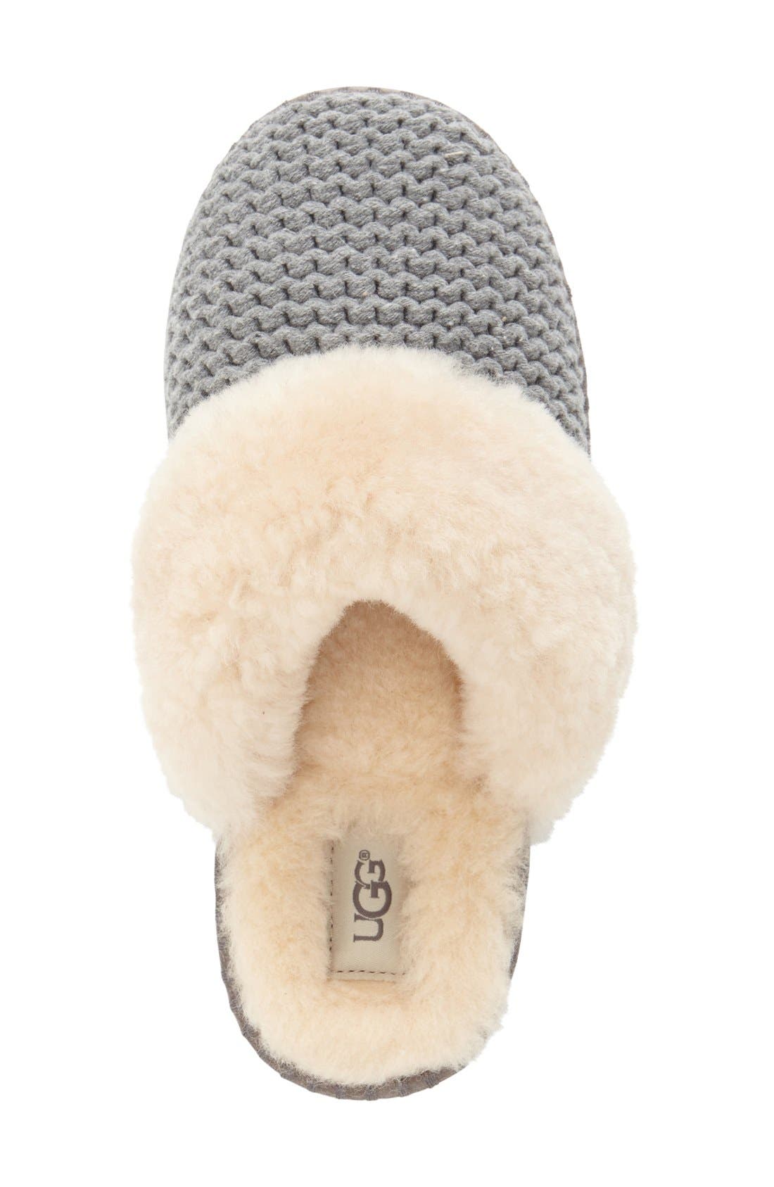 Aira Knit Scuff Slipper, Alternate, color, GREY KNIT