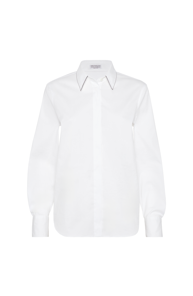 Brunello Cucinelli Shirt with monili, Main, color, White