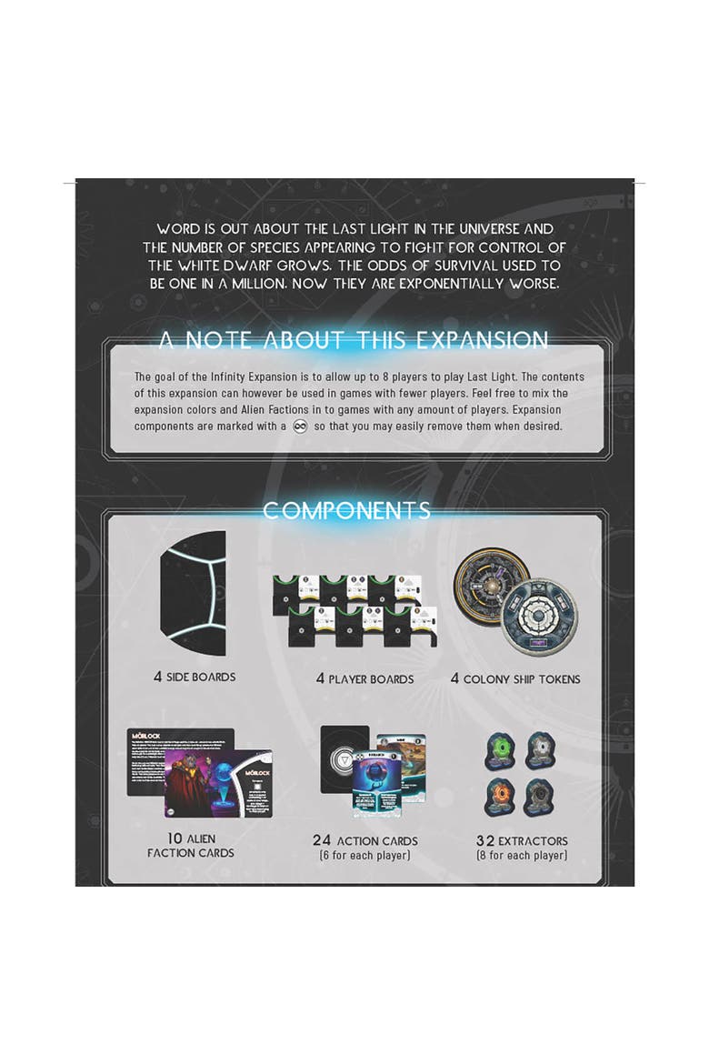 Last Light Infinity Deluxe Expansion Board Game, Alternate, color, Multicolored